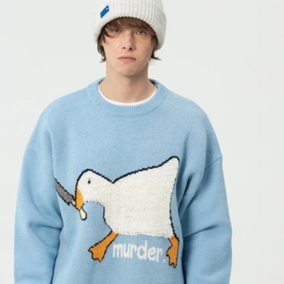 NWT Aelfric Eden “Killer Goose” Knit Sweater - Picture 1 of 8